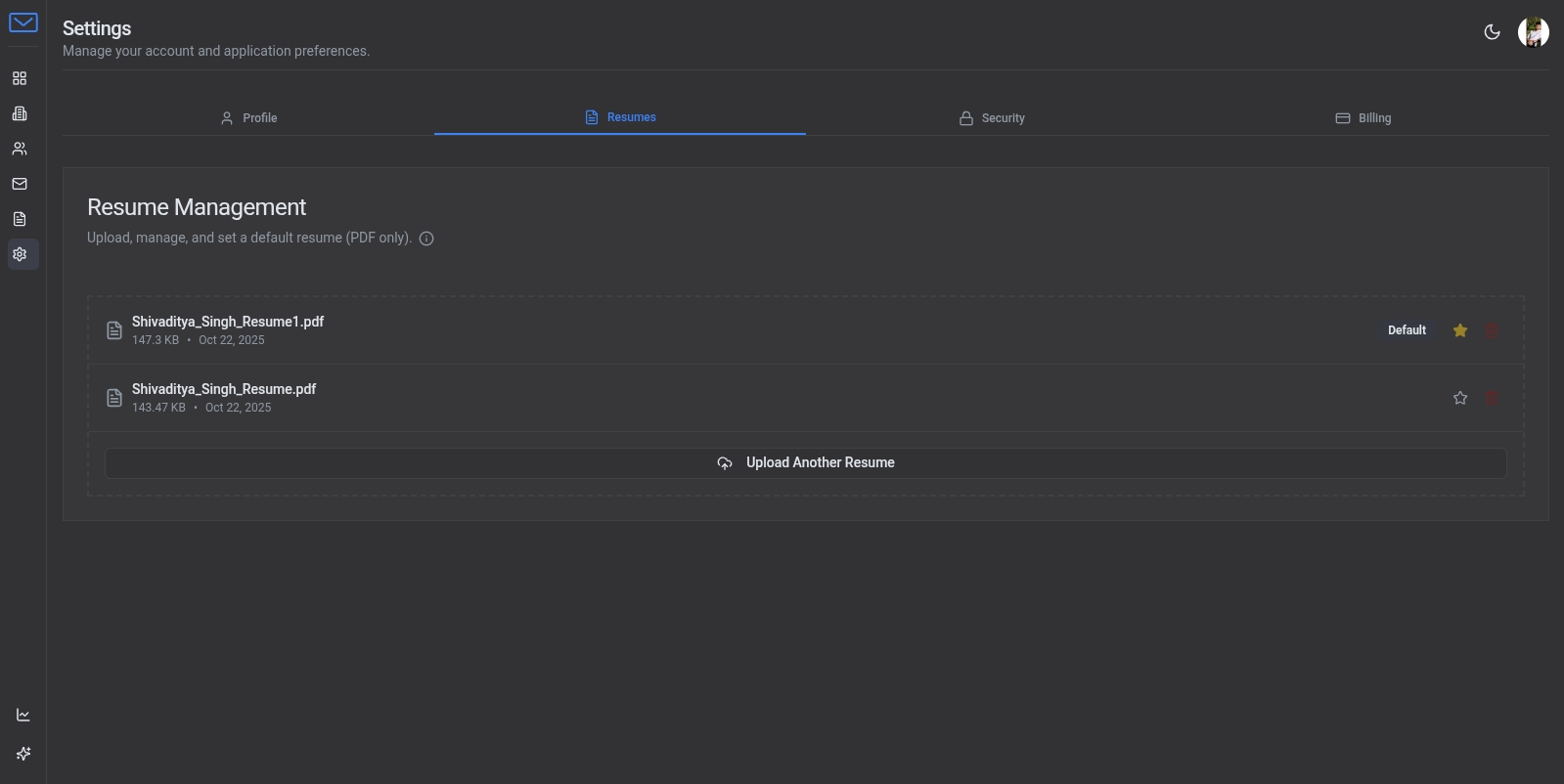 A screenshot of the email template editor, with personalization tags and formatting options.